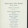 DINNER [held by] HAMBURG-AMERIKA LINIE [at] EN ROUTE ABOARD EXPRESS STEAMER FURST BISMARCK (SS;)