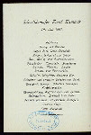 BREAKFAST [held by] HAMBURG-AMERIKA LINIE [at] EN ROUTE ABOARD EXPRESS STEAMER FURST BISMARCK (SS;)