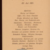 BREAKFAST [held by] HAMBURG-AMERIKA LINIE [at] EN ROUTE ABOARD EXPRESS STEAMER FURST BISMARCK (SS;)