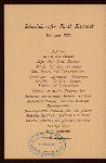 BREAKFAST [held by] HAMBURG-AMERIKA LINIE [at] EN ROUTE ABOARD EXPRESS STEAMER FURST BISMARCK (SS;)