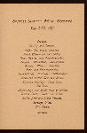 BREAKFAST [held by] HAMBURG-AMERIKA LINIE [at] EN ROUTE ABOARD EXPRESS STEAMER FURST BISMARCK (SS;)