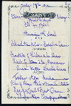 DINNER [held by] OCEANIC STEAMSHIP COMPANY [at] S.S. ZEALANDIA (SS;)
