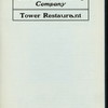 DAILY MENU [held by] ELECTRIC TOWER RESTAURANT [at] "(BUFFALO, NY?)" (REST;)