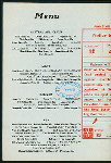 DAILY MENU [held by] ELECTRIC TOWER RESTAURANT [at] "(BUFFALO, NY?)" (REST;)