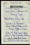 DINNER [held by] OCEANIC STEAMSHIP CO. - S.S.ZEALANDIA [at] EN ROUTE TO AUSTRALIA (SS)
