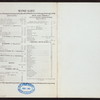 DINNER [held by] BAILEY CATERING COMPANH [at] "ELECTRIC TOWER RESTAURANT,PAN AMERICAN EXPOSITION" (REST;)