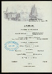 DINNER [held by] NORDDEUTSCHER LLOYD BREMEN [at] SS FRIEDRICH DER GROSSE (SS;)