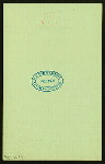 TABLE D'HOTE DINNER [held by] HUDSON RIVER DAY LINE [at] "STR. ""NEW YORK""" (SS;)