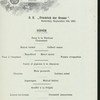 MITTAGESSEN [held by] NORDDEUTSCHER LLOYD BREMEN [at] "SS ""FRIEDRICH DER GROSSE""" (SS;)