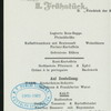 FRUHSTUCK/LUNCH [held by] NORDDEUTSCHER LLOYD BREMEN [at] "SS ""FRIEDRICH DER GROSSE""" (SS;)