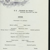 DINNER [held by] NORDDEUTSCHER LLOYD BREMEN [at] "SS ""FRIEDRICH DER GROSSE""" (SS;)