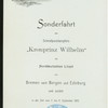 MITTAGESEN [held by] NORDDEUTSCHER LLOYD BREMEN [at] "SCHNELLPOSTDAMPFER ""KRONPRINZ WILHELM""" (SS;)