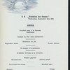 MITTAGESSEN [held by] NORDDEUTSCHER LLOYD BREMEN [at] "SS ""FRIEDRICH DER GROSSE""" (SS;)