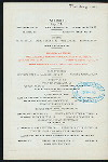 DINNER] [held by] PULLMAN BUFFET [at] EN ROUTE - BROILING CAR (RR)
