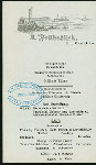 LUNCH [held by] NORDDEUTSCHER LLOYD BREMEN [at] "EN ROUTE ""FRIEDRICH DER GROSSE""" (SS)