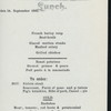 LUNCH [held by] NORDDEUTSCHER LLOYD BREMEN [at] "EN ROUTE ""FRIEDRICH DER GROSSE""" (SS)