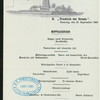 DINNER [held by] NORDDEUTSCHER LLOYD BREMEN [at] "EN ROUTE ""FRIEDRICH DER GROSSE """ (SS)