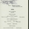 DINNER [held by] NORDDEUTSCHER LLOYD BREMEN [at] "EN ROUTE ""FRIEDRICH DER GROSSE """ (SS)
