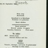 LUNCH [held by] NORDDEUTSCHER LLOYD BREMEN [at] "EN ROUTE 'FRIEDRICH DER GROSSE""" (SS)