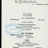 LUNCH [held by] NORDDEUTSCHER LLOYD BREMEN [at] SS FRIEDRICH DER GROSSE (SS;)