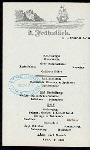 LUNCH [held by] NORDDEUTSCHER LLOYD BREMEN [at] SS FRIEDRICH DER GROSSE (SS;)