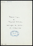 LUNCHEON [ON FUNERAL TRAIN OF PRESIDENT McKINLEY?] [held by] PULLMAN DINING CAR SERVICE [at] [EN ROUTE TO CANTON?] (RR;)