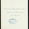DINNER [ON FUNERAL TRAIN OF PRESIDENT McKINLEY?] [held by] PULLMAN DINING CAR SERVICE [at] [EN ROUTE TO CANTON?] (RR;)
