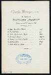 DINNER [held by] HAMBURG AMERIKA LINIE [at] SS DEUTSCHLAND (SS;)