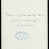 LUNCHEON [ON FUNERAL TRAIN OF PRESIDENT McKINLEY?] [held by] PULLMAN DINING CAR SERVICE [at] [EN ROUTE TO CANTON?] (RR;)