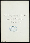 LUNCHEON [ON FUNERAL TRAIN OF PRESIDENT McKINLEY?] [held by] PULLMAN DINING CAR SERVICE [at] [EN ROUTE TO CANTON?] (RR;)
