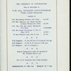 CONSECRATION CEREMONY [held by] LONDON WELSH LODGE [at] "FREEMASONS' HALL, LONDON, ENGLAND" (OTHER (HALL);)