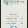 DINNER [held by] NORDDEUTSCHER LLOYD BREMEN [at] "DAMPFER ""KRONPRINZ WILHLEM""" (SS;)