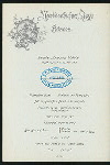 DINNER [held by] NORDDEUTSCHER LLOYD BREMEN [at] "DAMPFER ""KRONPRINZ WILHLEM""" (SS;)