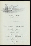DINNER [held by] NORDDEUTSCHER LLOYD BREMEN [at] "DAMPFER ""KRONPRINZ WILHLEM""" (SS;)