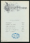 DINNER [held by] NORDDEUTSCHER LLOYD BREMEN [at] "DAMPFER ""KRONPRINZ WILHLEM""" (SS;)