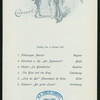 DINNER [held by] NORDDEUTSCHER LLOYD BREMEN [at] "DAMPFER ""KRONPRINZ WILHLEM""" (SS;)