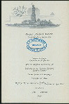 DINNER [held by] NORDDEUTSCHER LLOYD BREMEN [at] "DAMPFER ""KRONPRINZ WILHLEM""" (SS;)