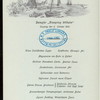 DINNER [held by] NORDDEUTSCHER LLOYD BREMEN [at] "DAMPFER ""KRONPRINZ WILHLEM""" (SS;)