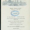 DINNER [held by] NORDDEUTSCHER LLOYD BREMEN [at] "DAMPFER ""KRONPRINZ WILHLEM""" (SS;)