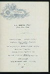 DINNER [held by] NORDDEUTSCHER LLOYD BREMEN [at] "DAMPFER ""KRONPRINZ WILHLEM""" (SS;)