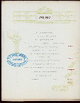 BANQUET TO MEMBERS OF THE OHIO BANKERS ASSOCIATION [held by] CLEVELAND BANKS AND BANKERS [at] "HOLLENDEN HOTEL, [CLEVELAND, OH]" (HOTEL;)