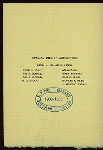 DINNER IN HONOR OF THE SUCCESSFUL CANDIDATES [held by] WEST SIDE REPUBLICAN CLUB [at] [NY] (?)