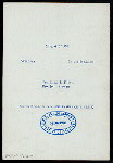 BANQUET [held by] SEVENTH MASONIC DISTRICT [at] "MARLBOROUGH HOTEL, (?)"