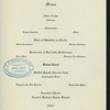BANQUET [held by] MILLINERY TRAVELING MEN'S ASSOCIATION OF CHICAGO [at] "PALMER HOUSE, CHICAGO, IL" (HOTEL;)