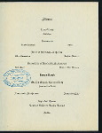 BANQUET [held by] MILLINERY TRAVELING MEN'S ASSOCIATION OF CHICAGO [at] "PALMER HOUSE, CHICAGO, IL" (HOTEL;)
