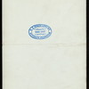 BANQUET [held by] MILLINERY TRAVELING MEN'S ASSOCIATION OF CHICAGO [at] "PALMER HOUSE, CHICAGO, IL" (HOTEL;)
