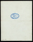 BANQUET [held by] MILLINERY TRAVELING MEN'S ASSOCIATION OF CHICAGO [at] "PALMER HOUSE, CHICAGO, IL" (HOTEL;)