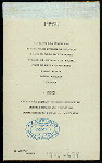 BANQUET [held by] PROVINCIAL ASSEMBLY OF HAVANA [at] "HAVANA, CUBA" (FOR;)