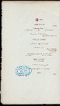 BACHELOR PARTY DINNER [held by] MR. THOMAS W.WILSON [at] "HOTEL IROQUOIS, BUFFALO, NY" (HOTEL;)