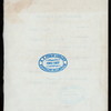 DINNER [held by] CHICAGO COMMERCIAL ASSOCIATION [at] AUDITORIUM HOTEL (HOTEL;)